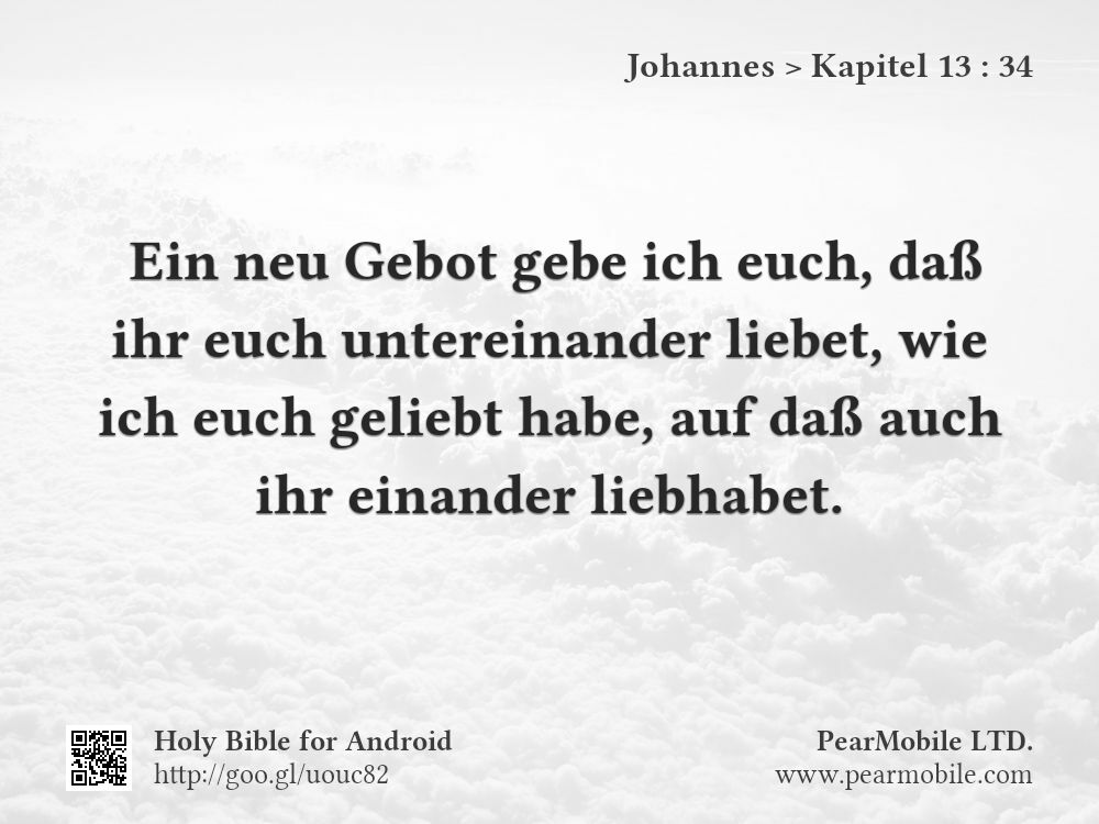 Johannes, Kapitel 13:34